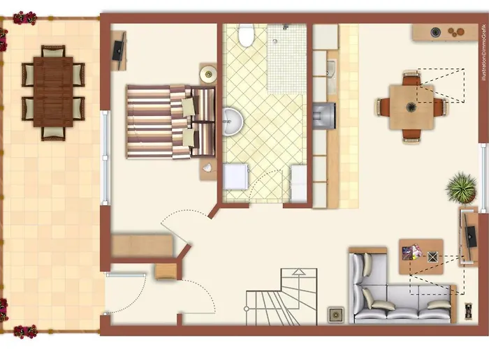 アパート Sonnenschein, Direkt Am Alten Strom ロストック